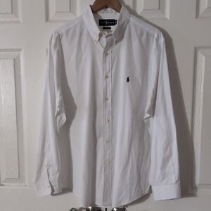 Ralph Lauren Men's Classic White Button-Down Shirt
